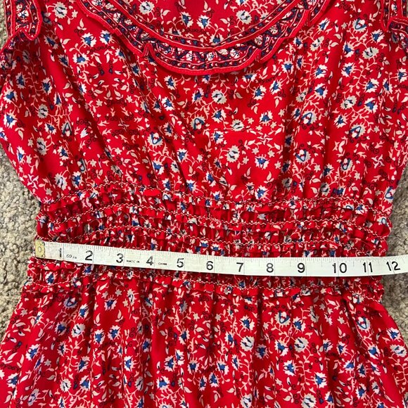 Max Studio - Red Floral Maxi Dress (L) - Picture 5 of 10